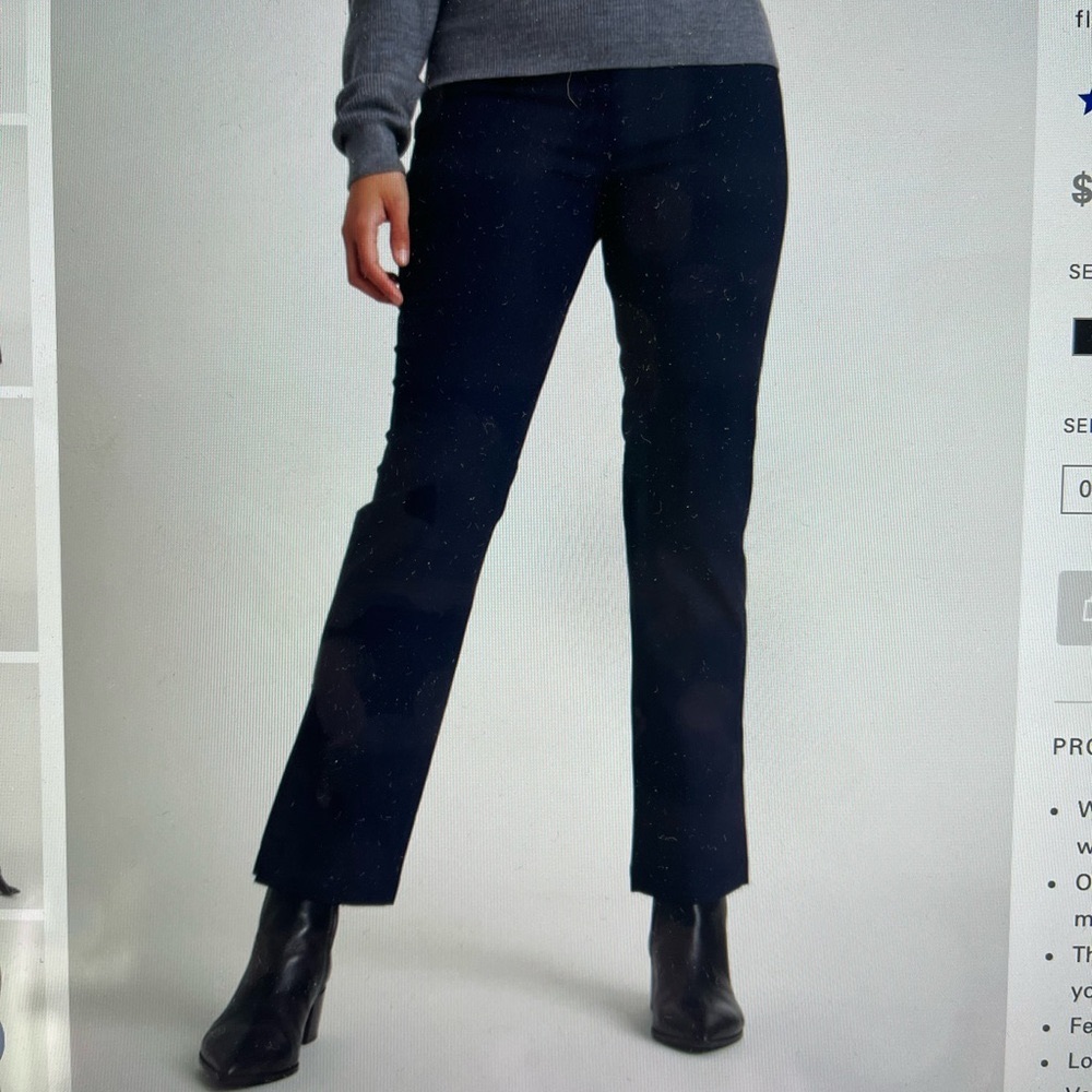 Kit and Ace Navy Go On Ankle Pant
